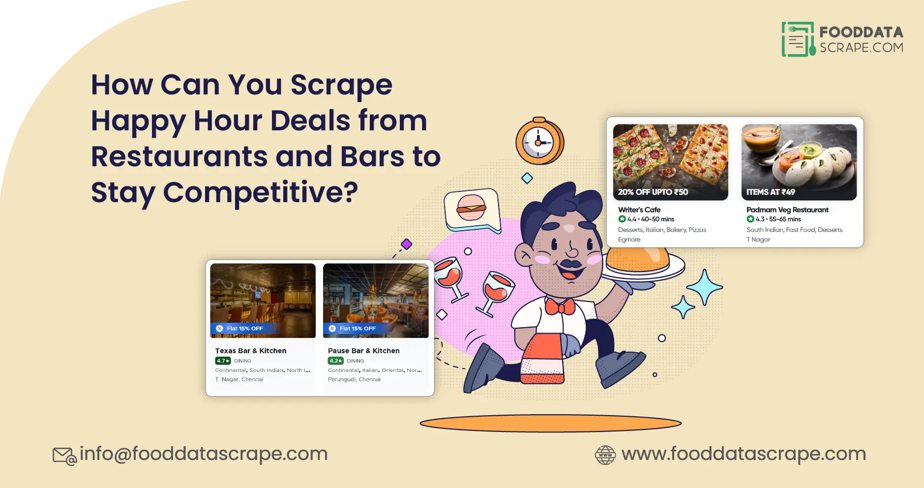 How Can You Scrape Happy Hour Deals from Restaurants and Bars to Stay Competitive?